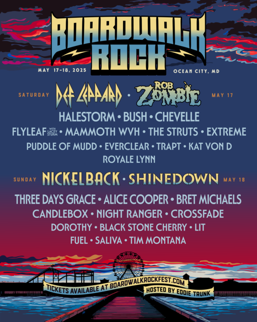 a poster of a rock concert