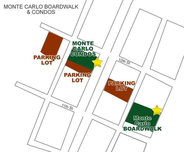 Monte Carlo Boardwalk and Condos Parking Lot